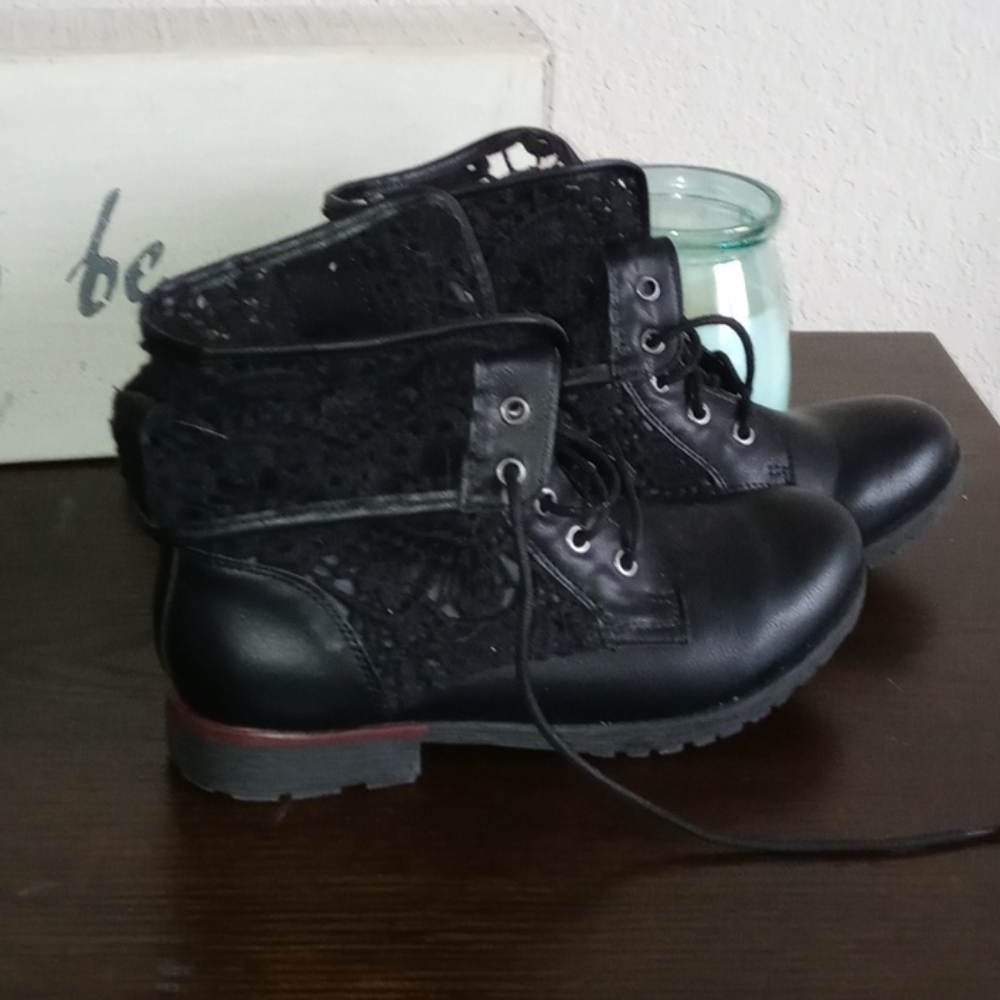 COPY - Rock & Candy by Zigi Lace Combat Booties